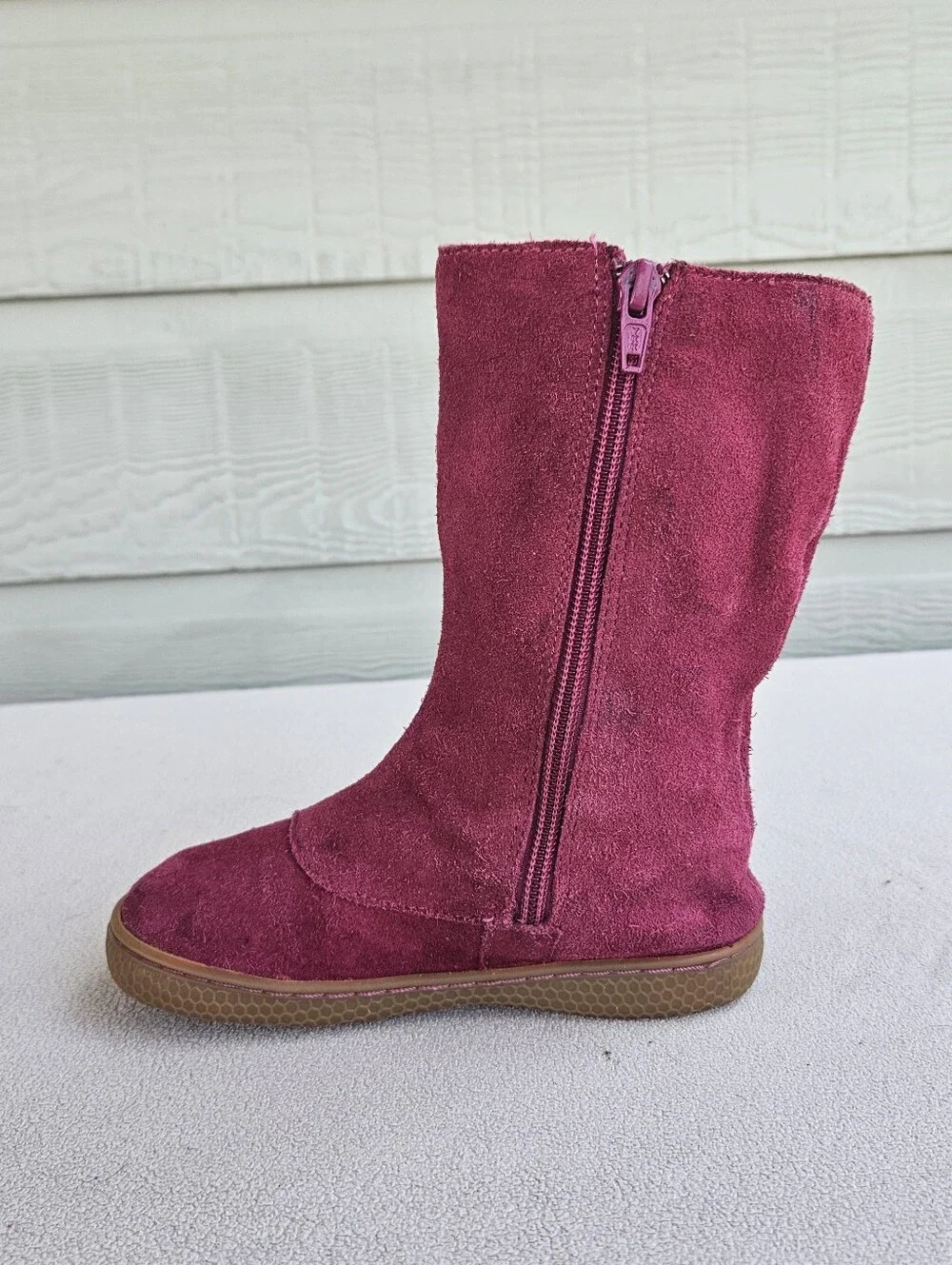 Livie & Luca Tiempo Toddler SZ 12 Fuchsia Classic Suede Pink Leather Riding Boot